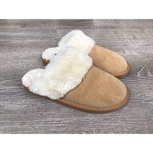 Minnetonka Womens Size 7 M Faux Fur Slide Slipper 40874 Comfy Slippers